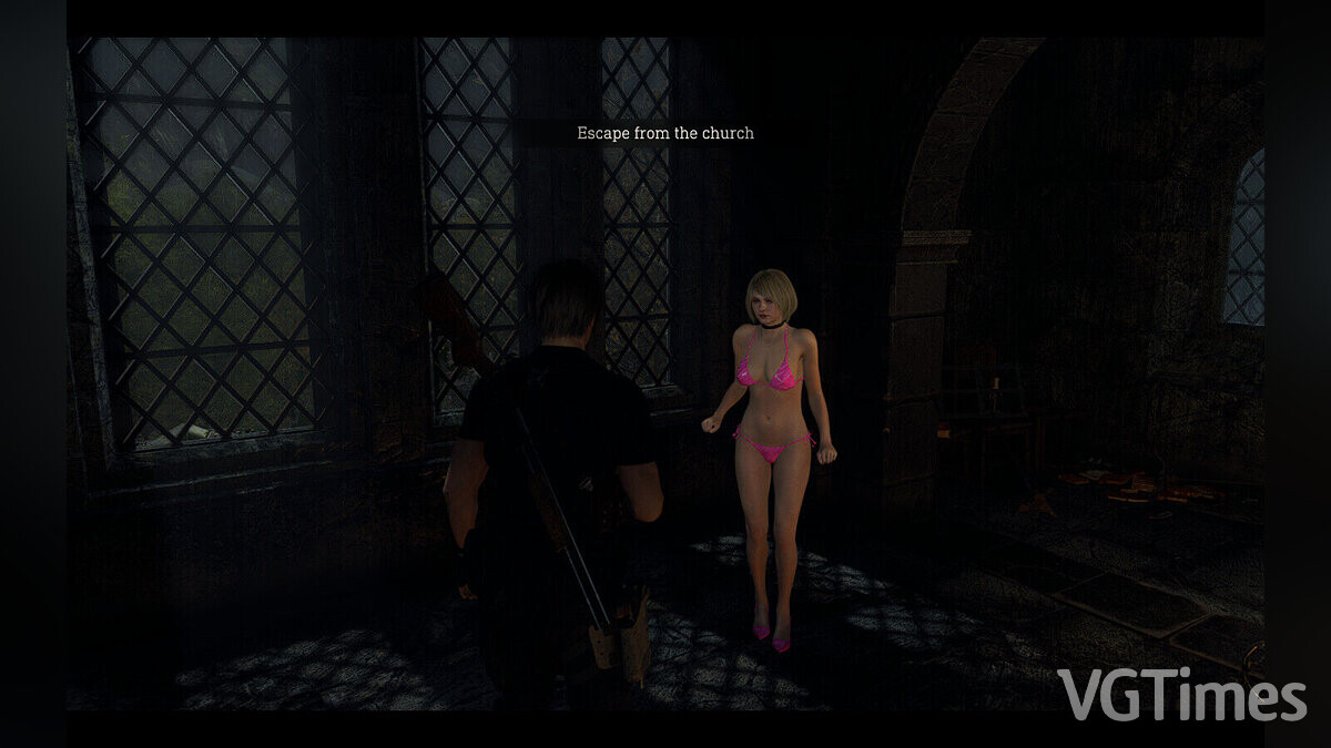 Resident Evil 4 Remake (2023) — Ashley Bikini — Эшли в бикини