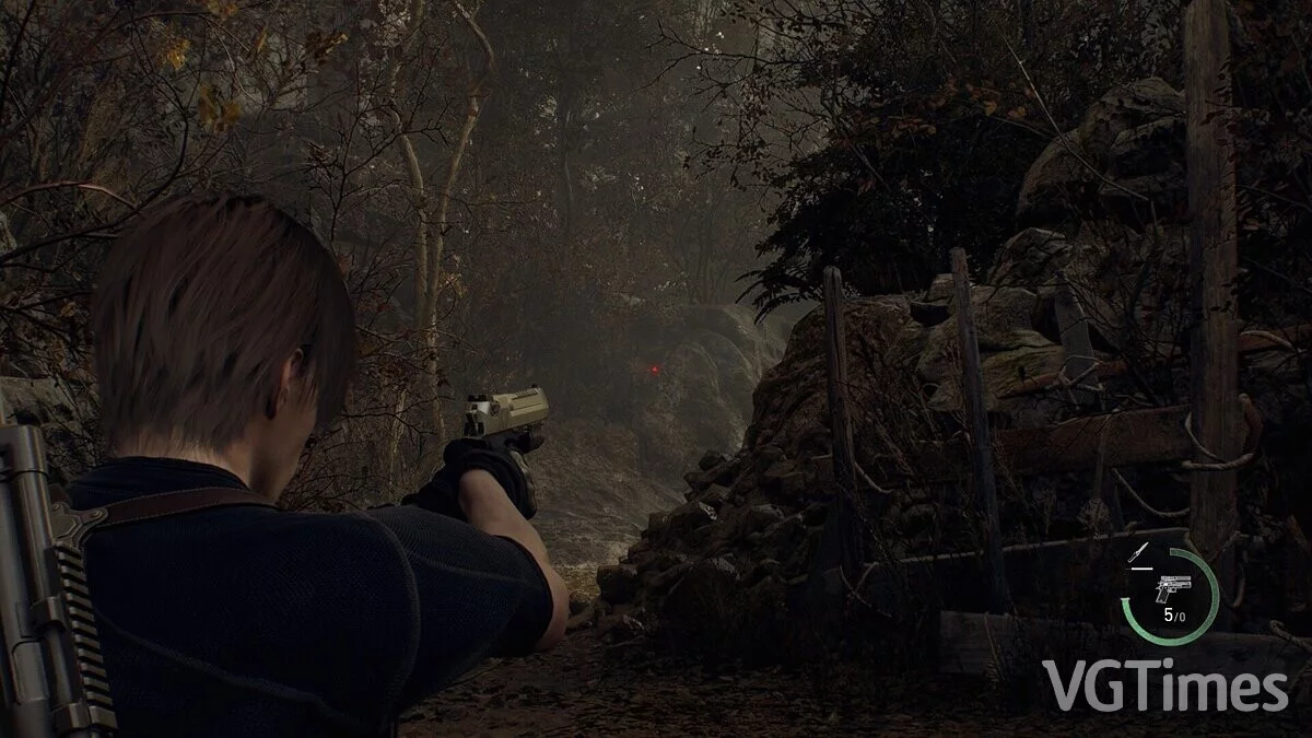 Resident Evil 4 Remake (2023) — Desert Eagle from Modern Warfare II — Animated — стрельба из Desert Eagle