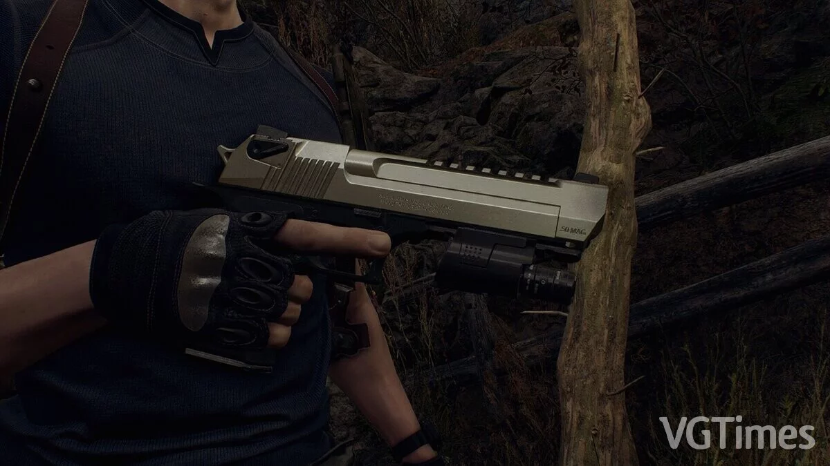 Resident Evil 4 Remake (2023) — Desert Eagle from Modern Warfare II — Animated — стрельба из Desert Eagle