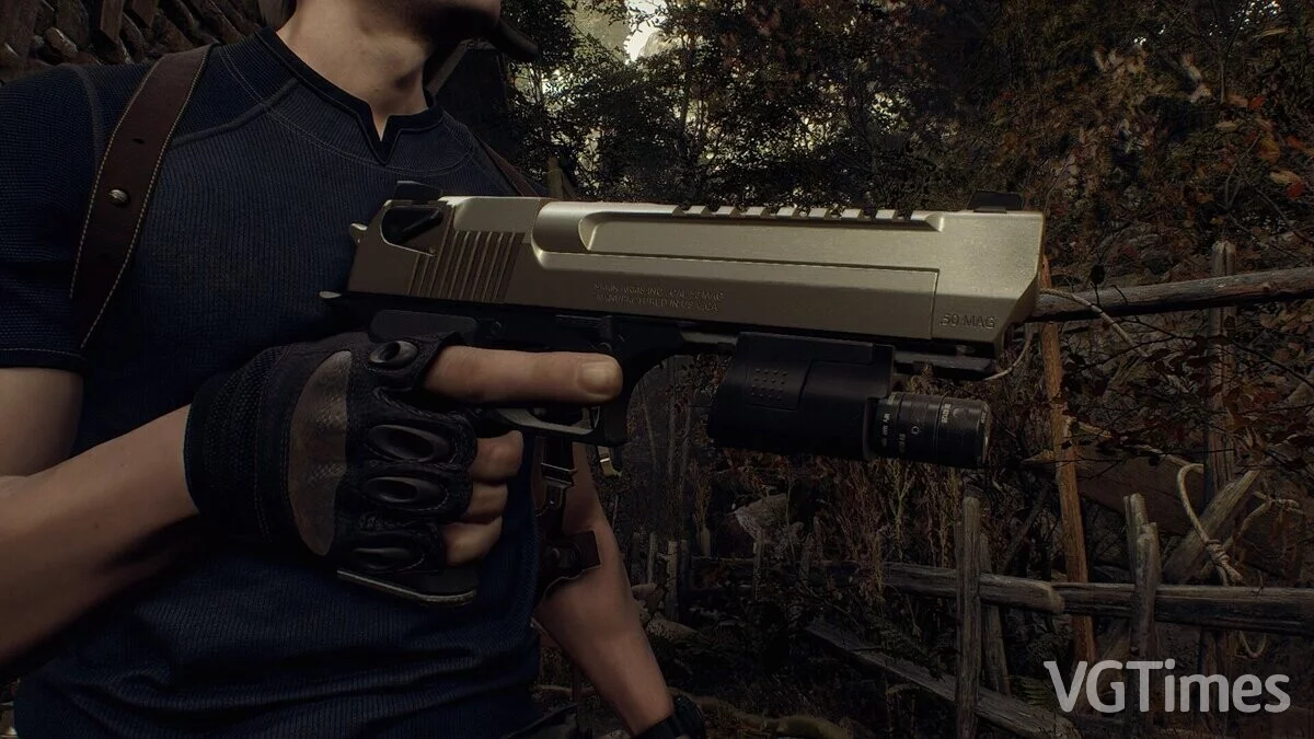 Resident Evil 4 Remake (2023) — Desert Eagle from Modern Warfare II — Animated — стрельба из Desert Eagle