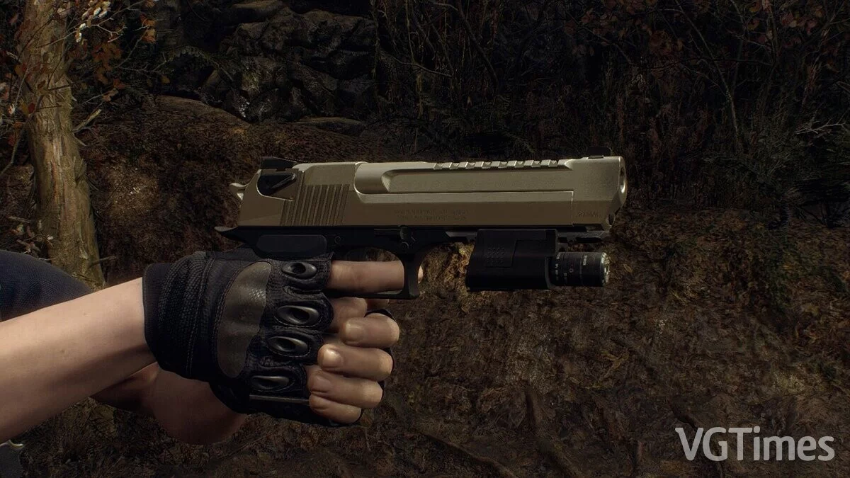 Resident Evil 4 Remake (2023) — Desert Eagle from Modern Warfare II — Animated — стрельба из Desert Eagle