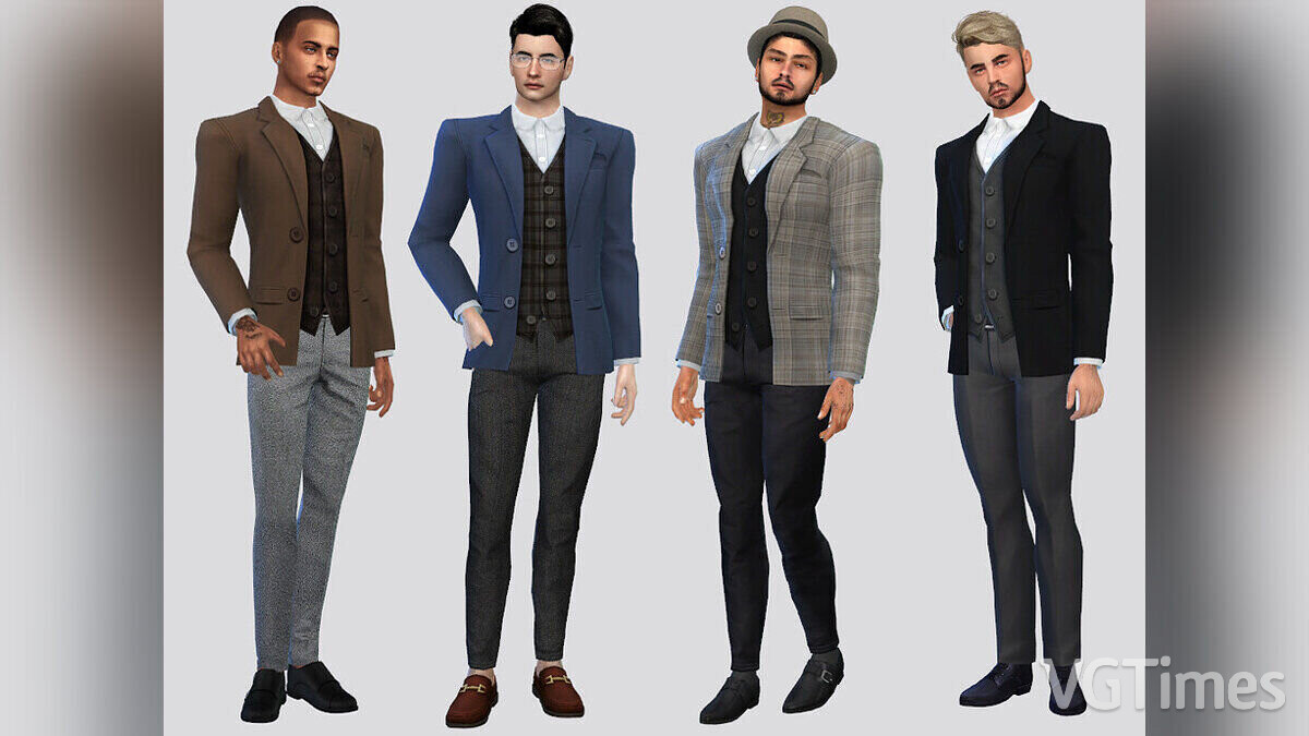 The Sims 4 — Костюмный пиджак Хилари для мужчин