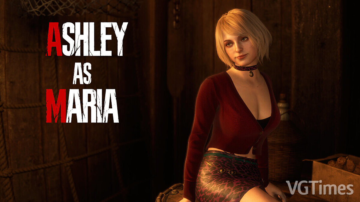 Resident Evil 4 Remake (2023) — Maria Outfit for Ashley — одежда Марии из Silent Hill 2 для Эшли