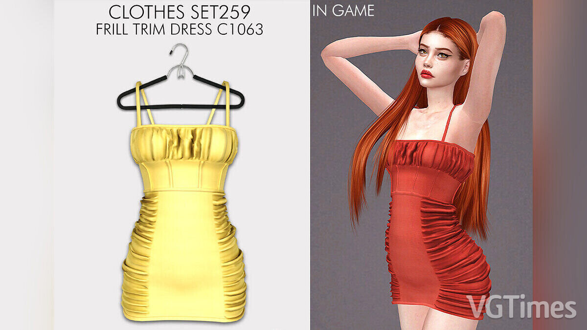 The Sims 4 — Платье с оборчатой отделкой