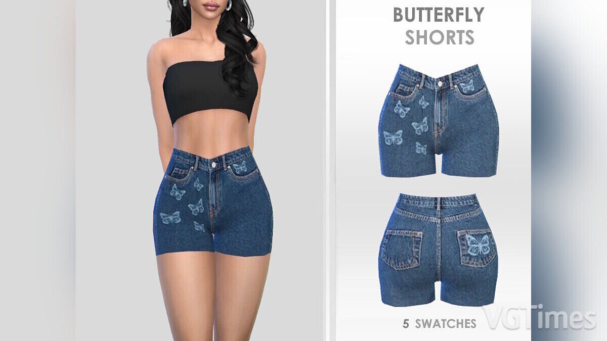 The Sims 4 — Шорты с бабочками