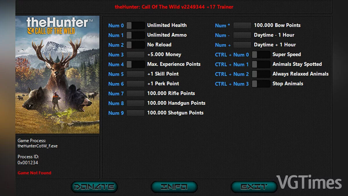 theHunter: Call of the Wild — Трейнер (+17) [2498447: Steam]