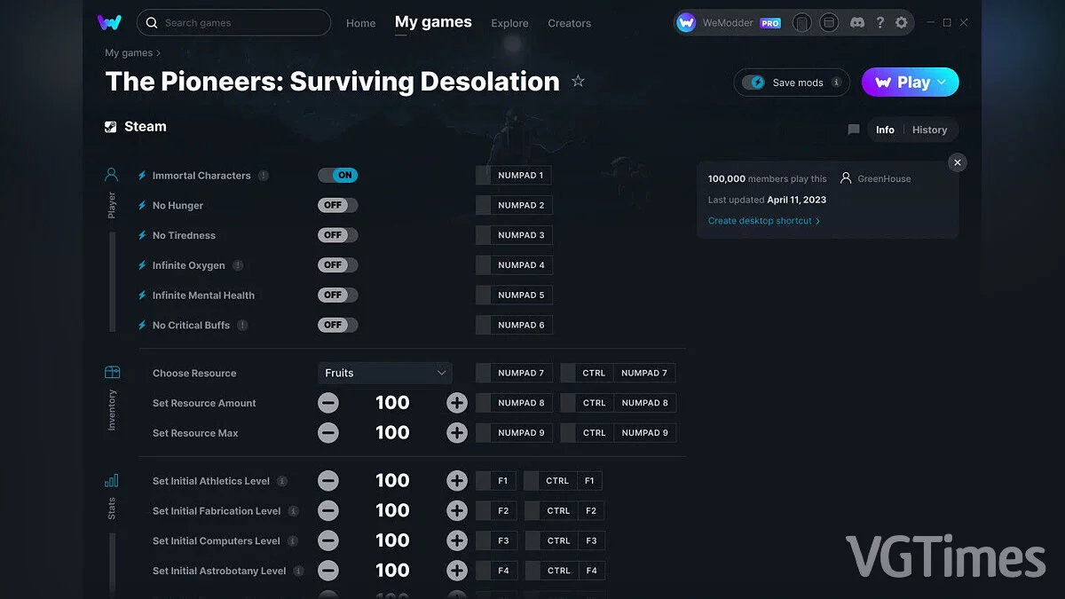 The Pioneers: Surviving Desolation — Трейнер (+18) от 11.04.2023 [WeMod]