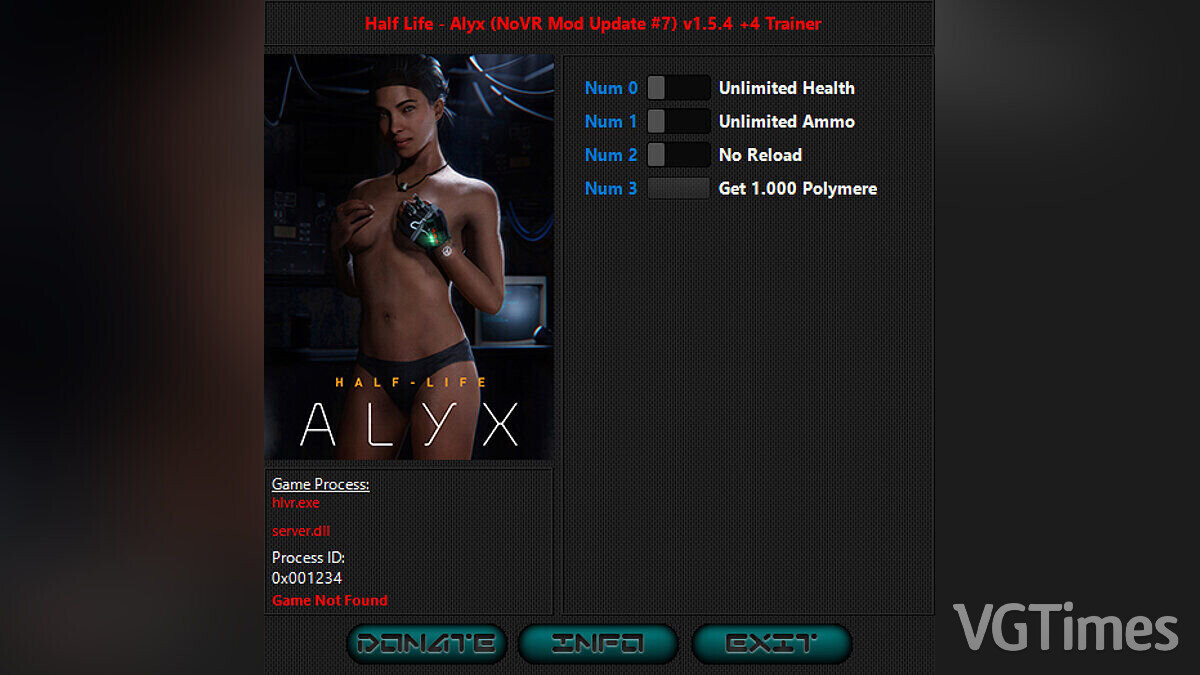 Half-Life: Alyx — Трейнер (+4) [1.5.4]