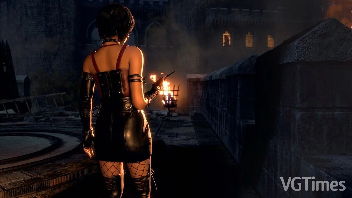 Resident Evil 4 Remake (2023) — Ада в костюме Констриктора из Vampire the Masquerade: Bloodhunt