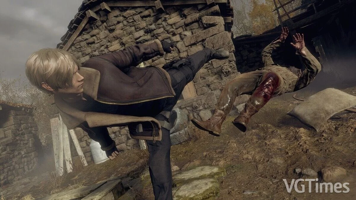 Resident Evil 4 Remake (2023) — Анимация Леона как у Рю из игры Street Fighter 6