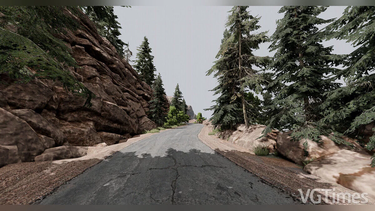 BeamNG.drive — Beam Mountains — узкие горные дороги с крутыми поворотами
