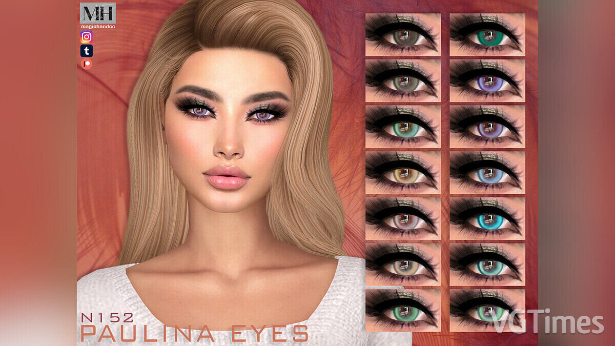 The Sims 4 — Цвета для глаз «Паулина»