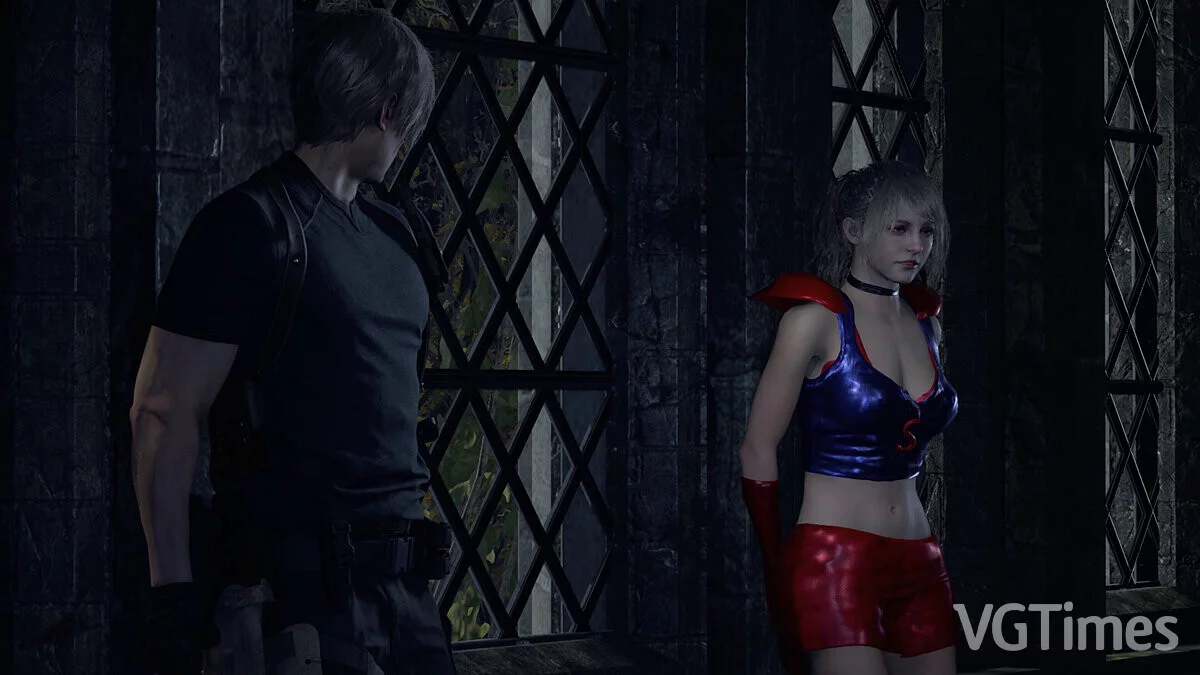Resident Evil 4 Remake (2023) — Эшли в костюме супергероя