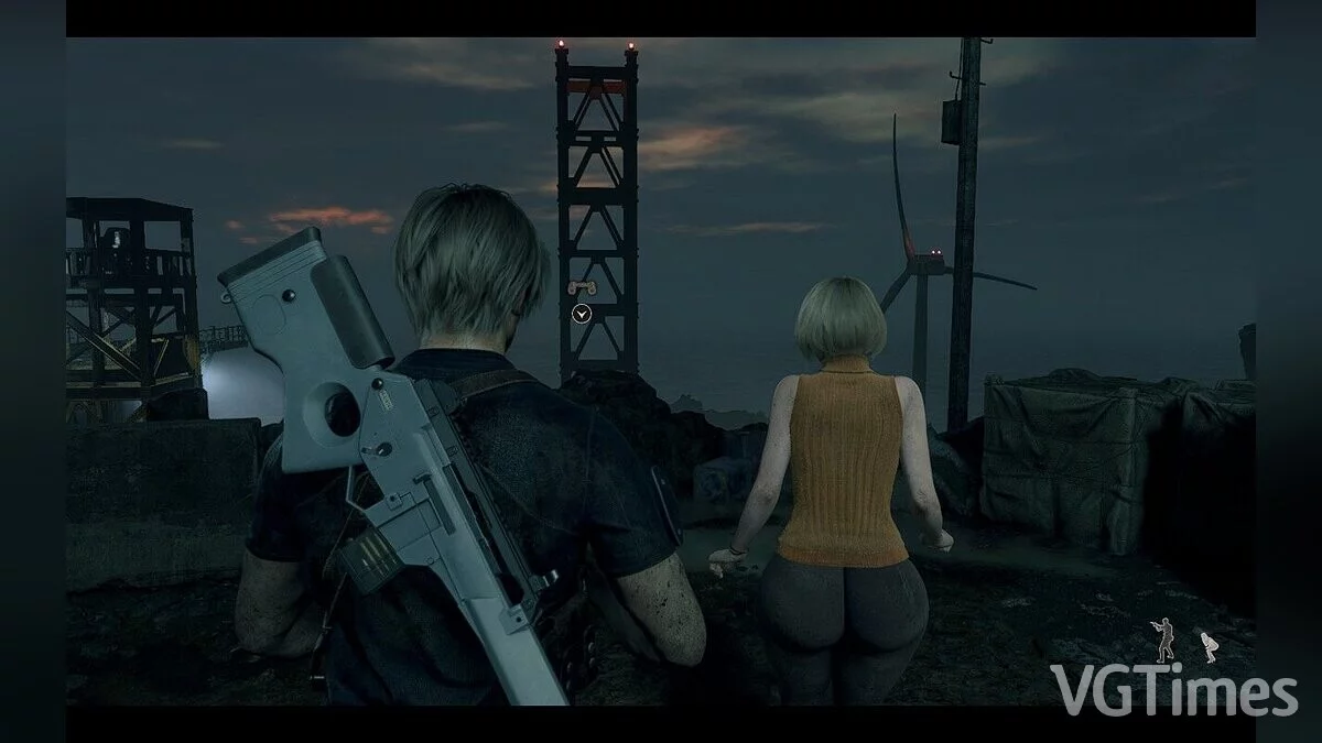 Resident Evil 4 Remake (2023) — Эшли в кружевных леггинсах