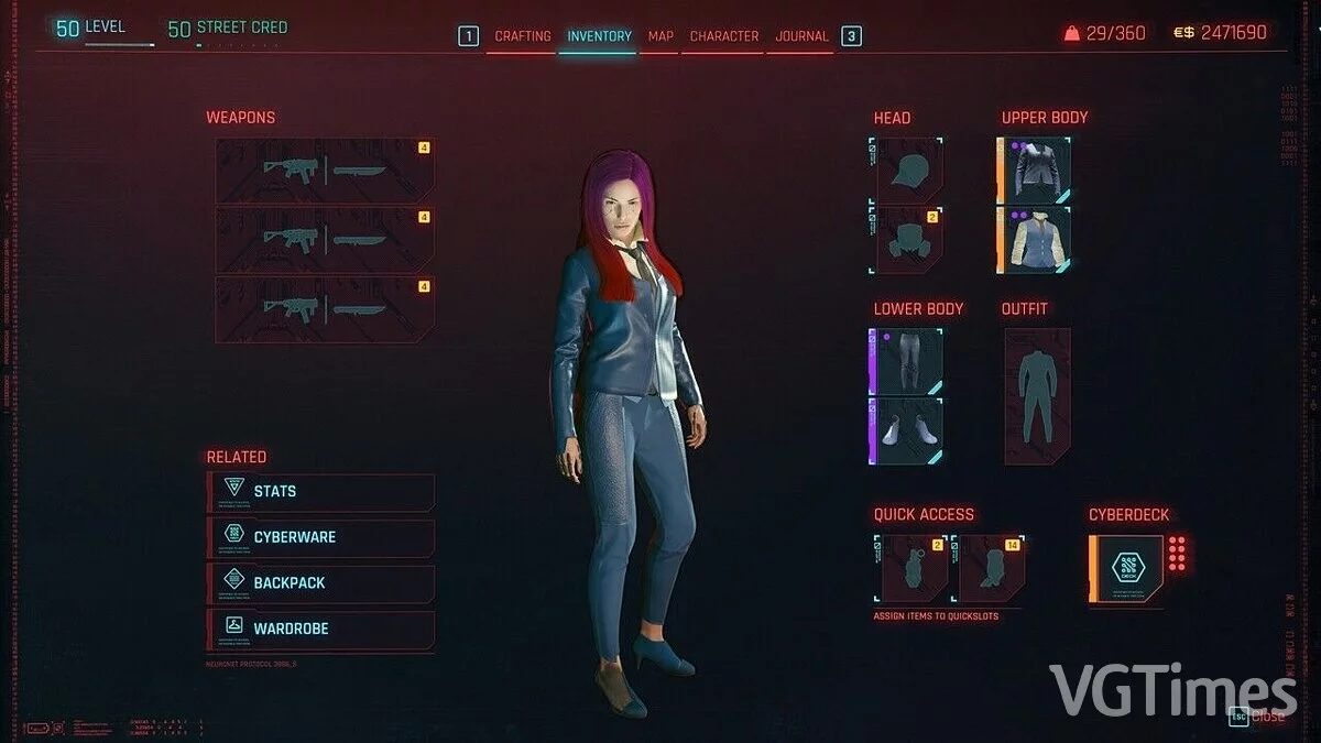 Cyberpunk 2077 — Костюм Спайка Шпигеля