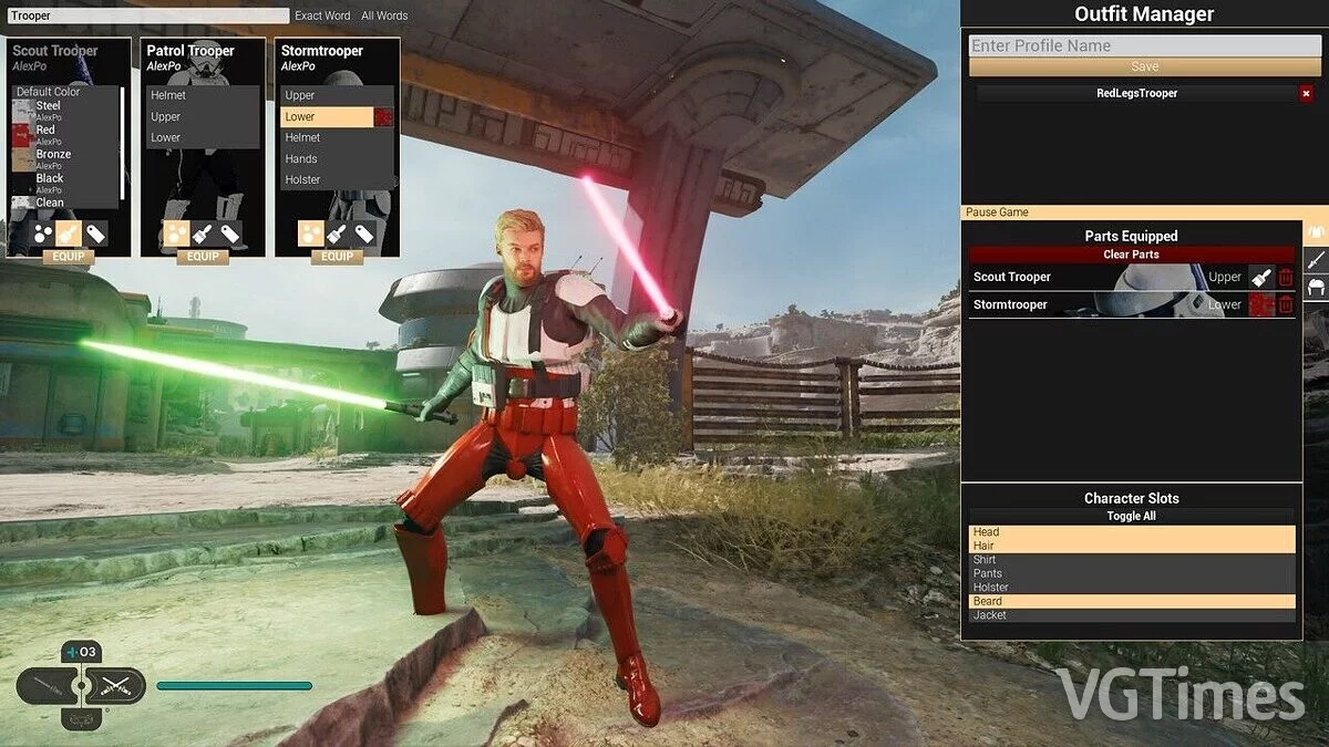 Star Wars Jedi: Survivor — Менеджер экипировки - Outfit Manager