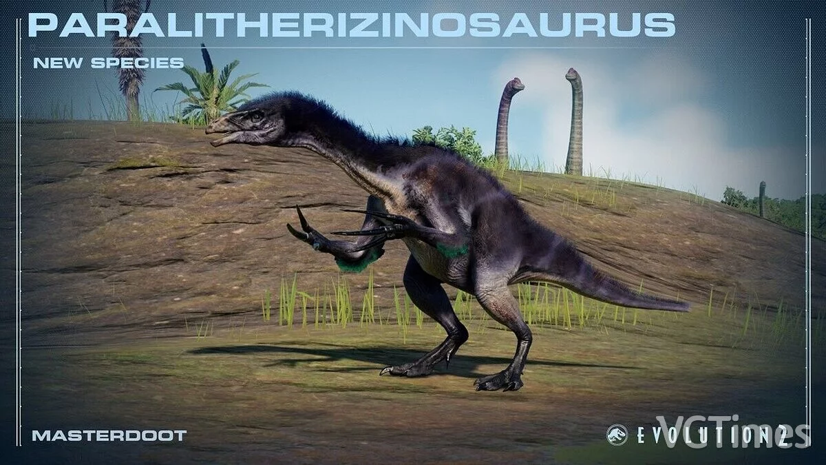 Jurassic World Evolution 2 — Паралитеризинозавр - новый вид