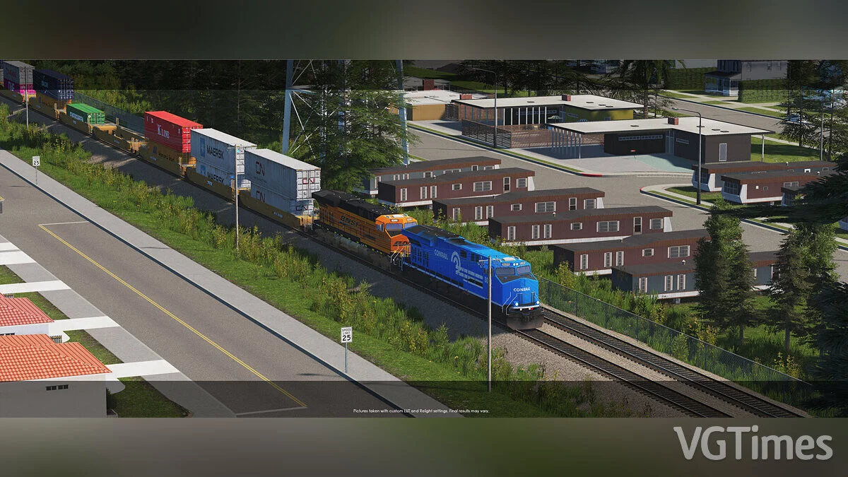 Cities: Skylines — Поезд с тепловозом General Electric ES44AC