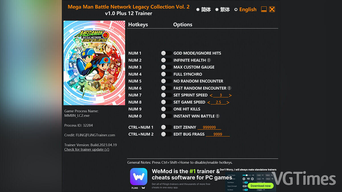Mega Man Battle Network Legacy Collection — Трейнер (+12) [1.0] Vol. 2