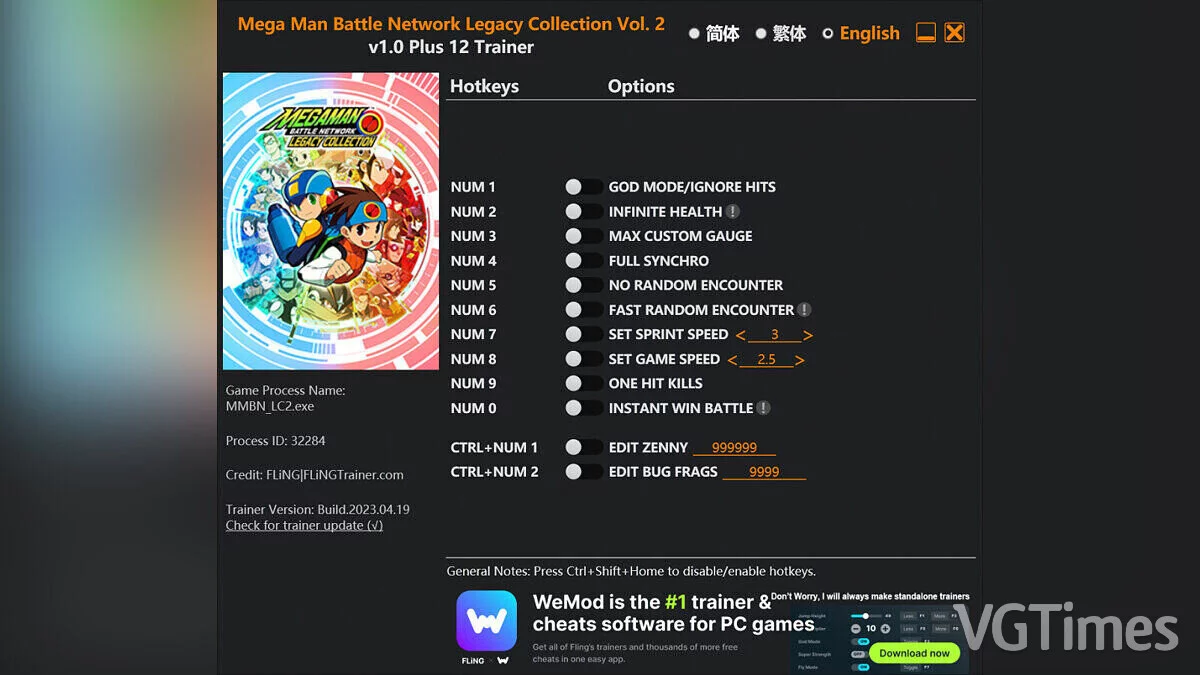 Mega Man Battle Network Legacy Collection — Трейнер (+12) [1.0] Vol. 2