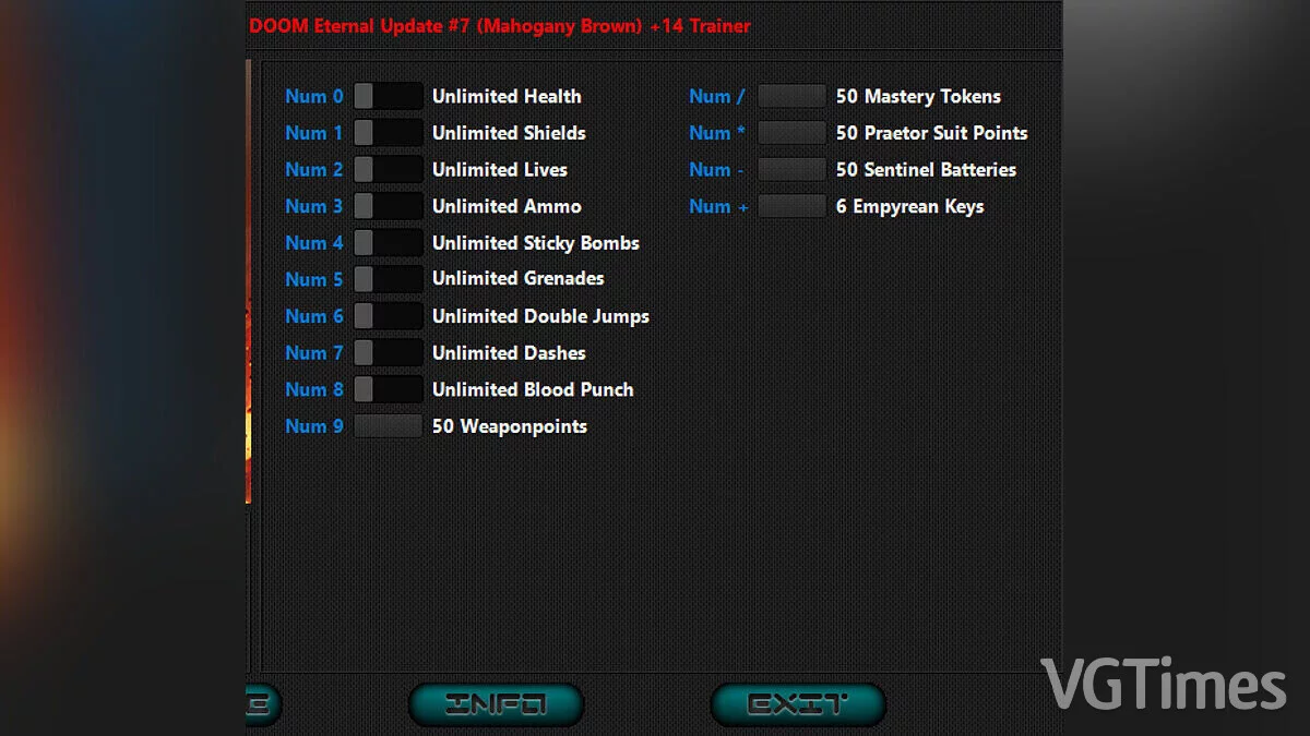 Doom Eternal — Трейнер (+14) [Update 7]