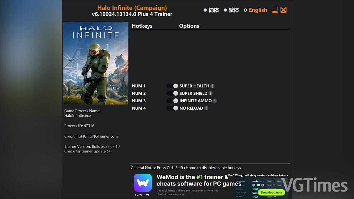 Halo Infinite — Трейнер (+4) [6.10024.10518.0]