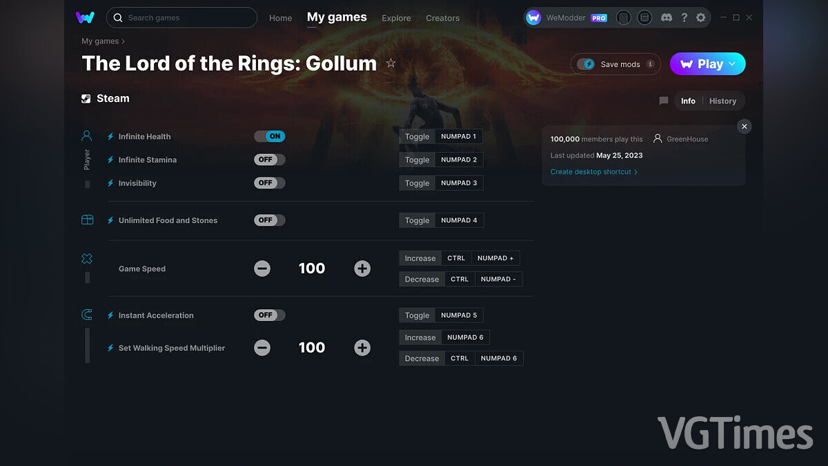 The Lord of the Rings: Gollum — Трейнер (+7) от 25.05.2023 [WeMod]