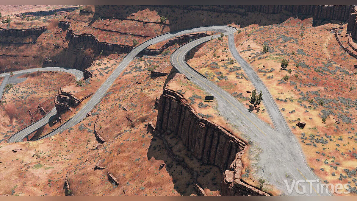 BeamNG.drive — Utah Extra — рельефная и красочная пустыня