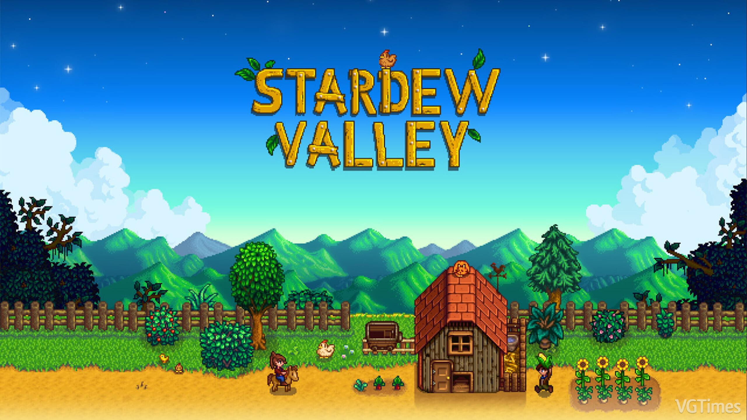 Stardew village. Stardew Valley обложка. Stardew Valley (2016). Stardew Valley плакат. Игра Стардью Валли.