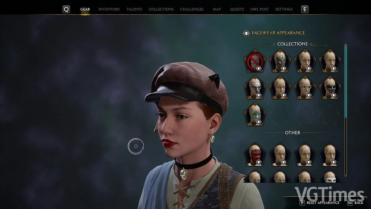 Hogwarts Legacy — Чокер с черепом и серьги