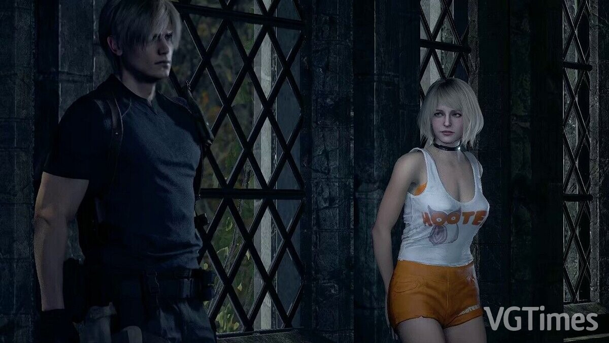 Resident Evil 4 Remake (2023) — Эшли в одежде Hooters