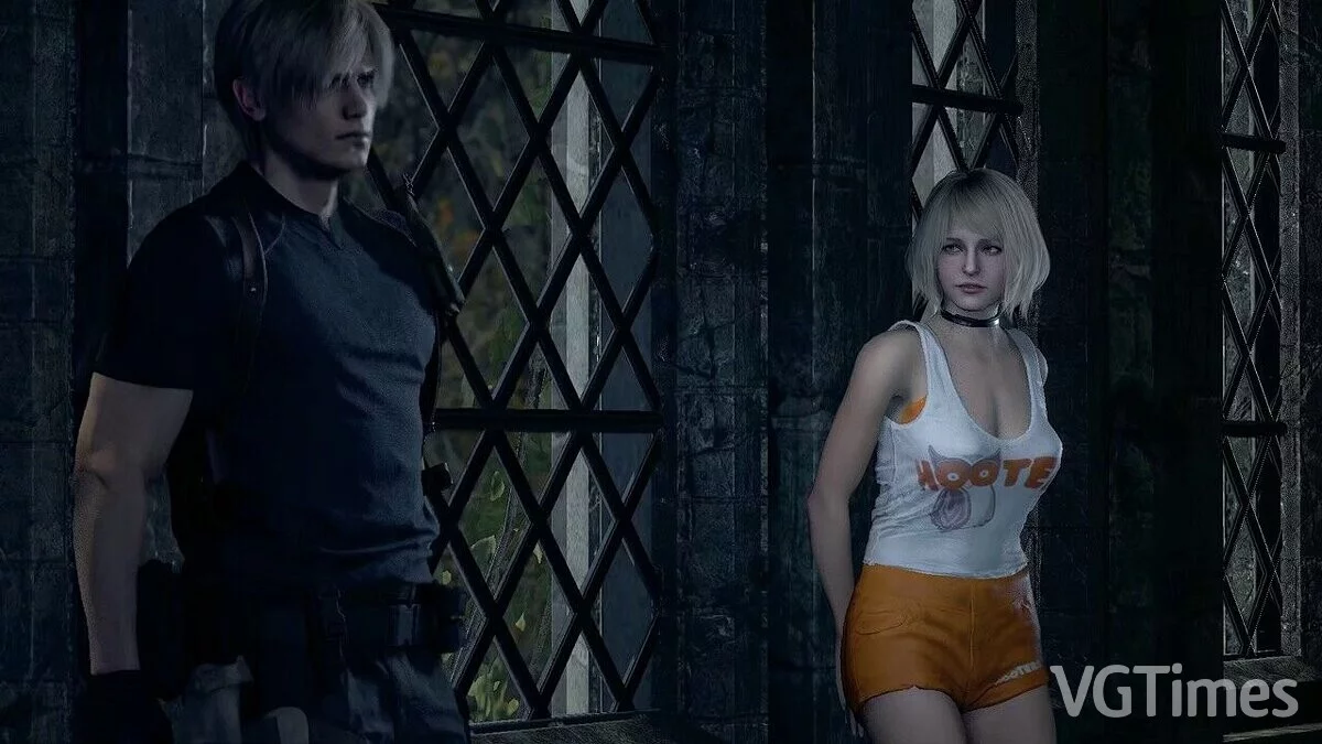 Resident Evil 4 Remake (2023) — Эшли в одежде Hooters