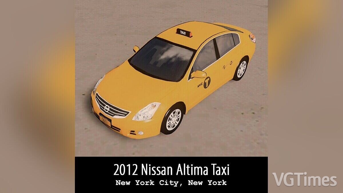 Cities: Skylines — Такси Nissan Altima 2012
