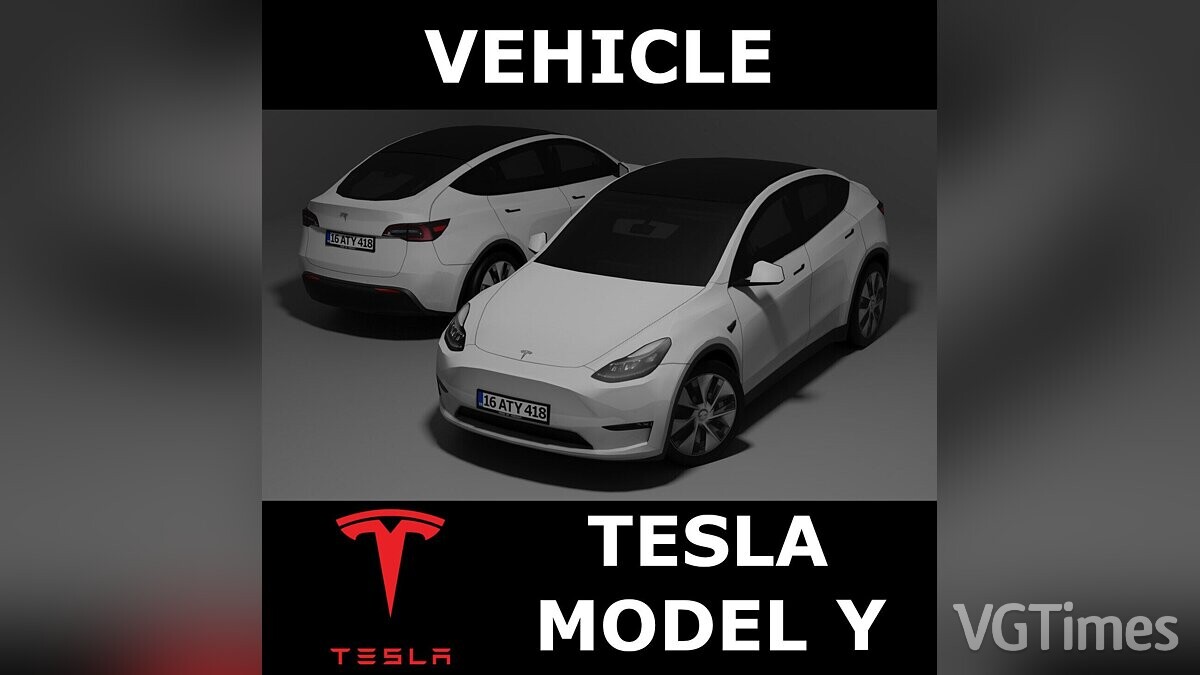 Cities: Skylines — Tesla Model Y (Европейская)