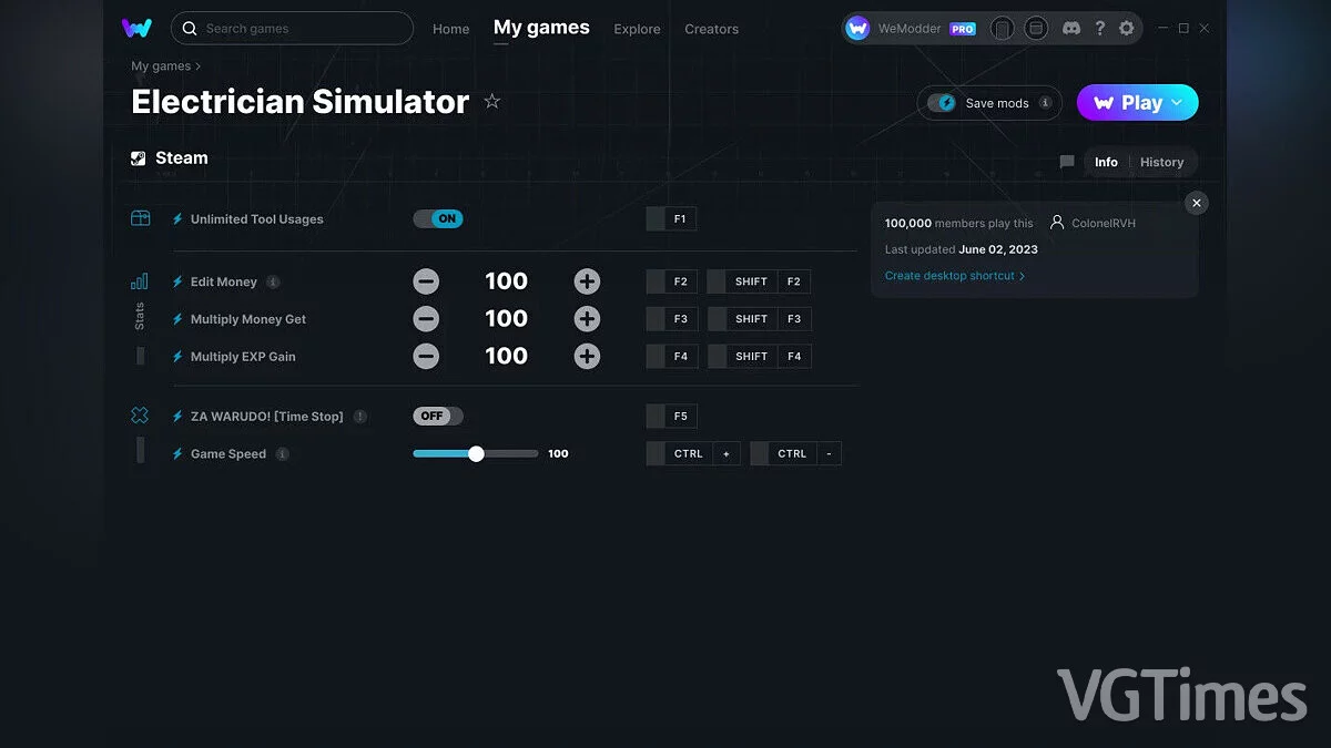 Electrician Simulator — Трейнер (+6) от 02.06.2023 [WeMod]