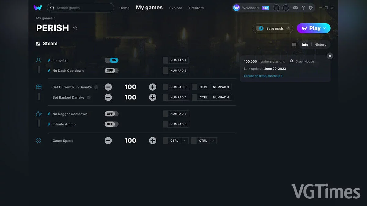 Трейнер (+7) от 29.06.2023 [WeMod]