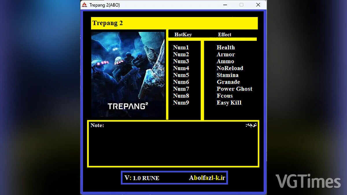 Trepang2 — Трейнер (+9) [1.0]