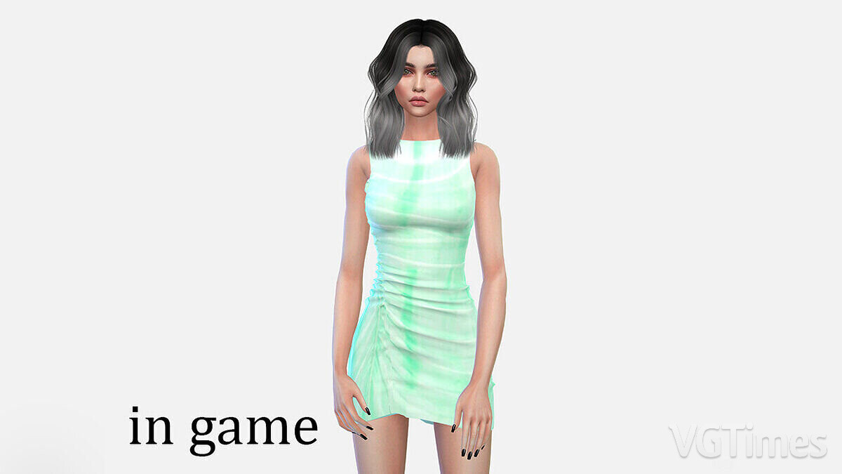 The Sims 4 — Узорчатое платье миди
