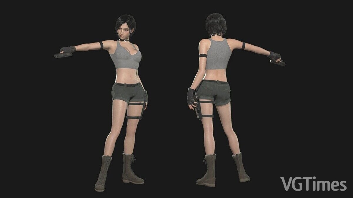 Resident Evil 4 Remake (2023) — Ада в костюме Сони из игры MK 9