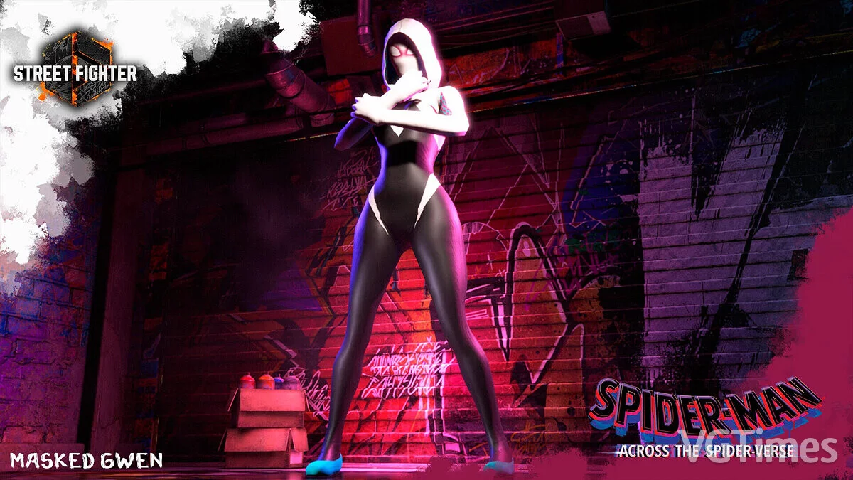 Street Fighter 6 — Гвен-паук в маске