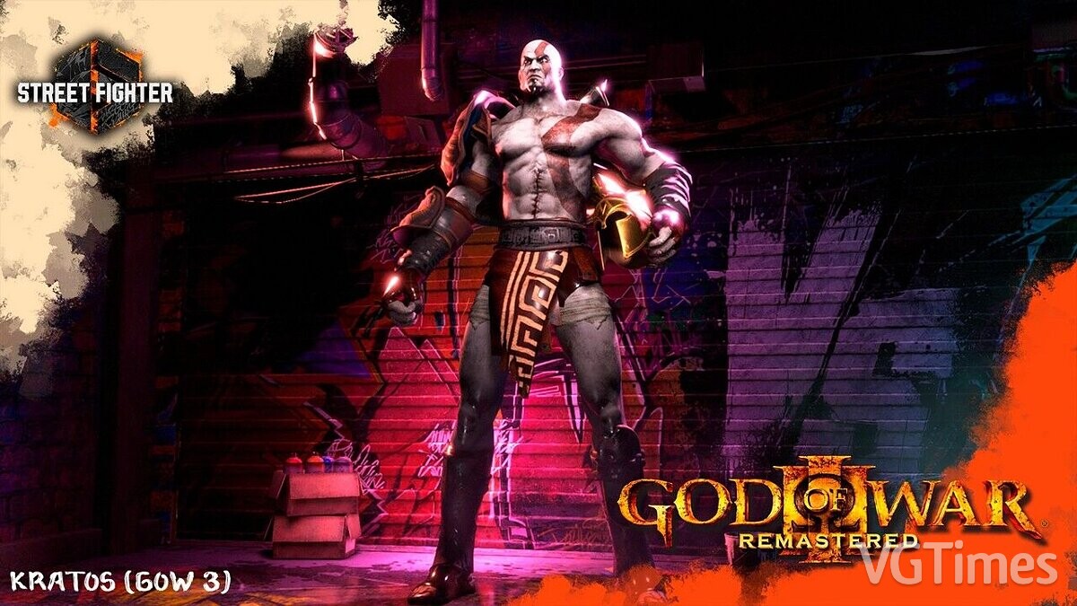 Street Fighter 6 — Кратос из игры God of war 3