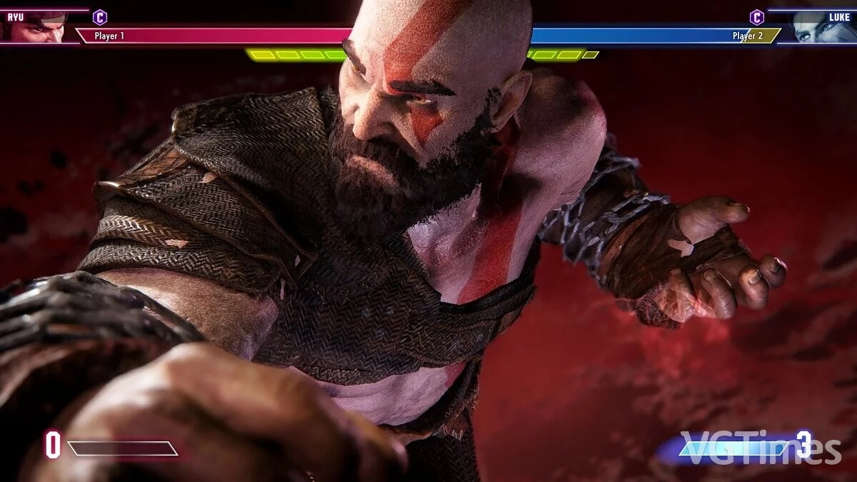 Street Fighter 6 — Кратос из игры God of war 4