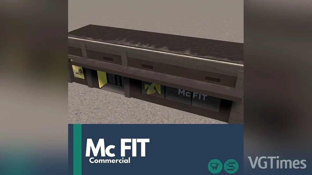 Cities: Skylines — McFIT - фитнес центр