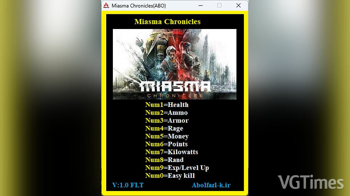 Miasma Chronicles — Трейнер (+10) [1.0]