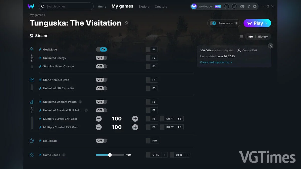 Tunguska: The Visitation — Трейнер (+11) от 30.06.2023 [WeMod]