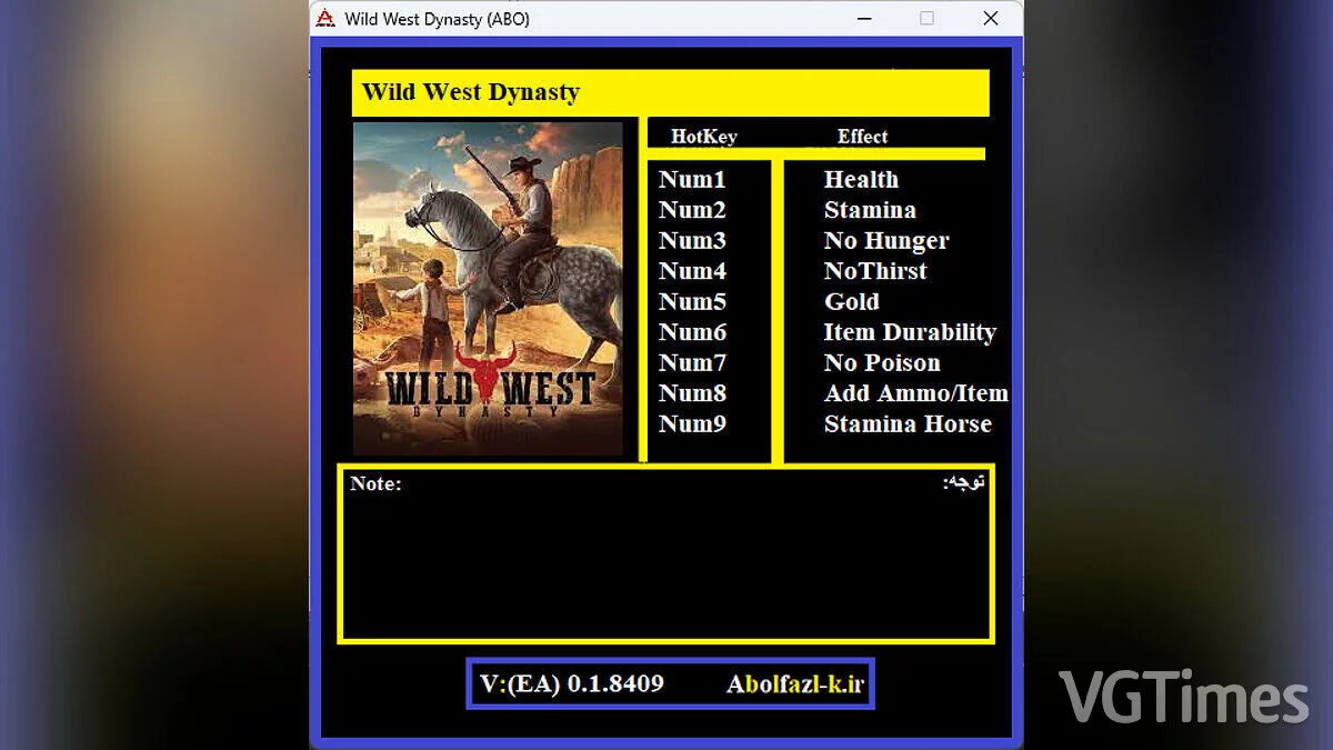 Wild West Dynasty — Трейнер (+9) [0.1.8409]