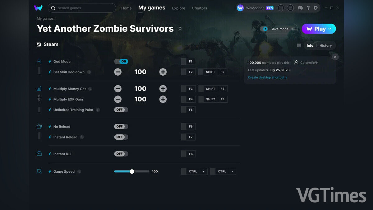 Yet Another Zombie Survivors — Трейнер (+9) от 25.07.2023 [WeMod]