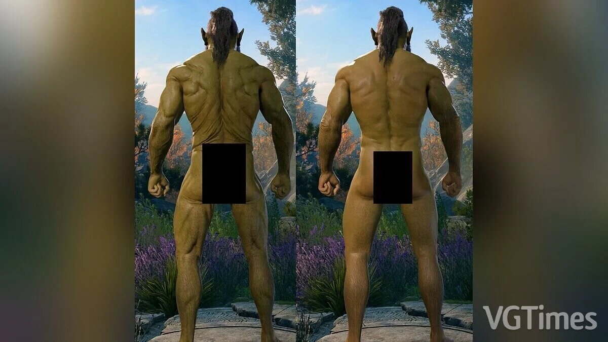 Baldur&#039;s Gate 3 — Гладкая кожа полуорка