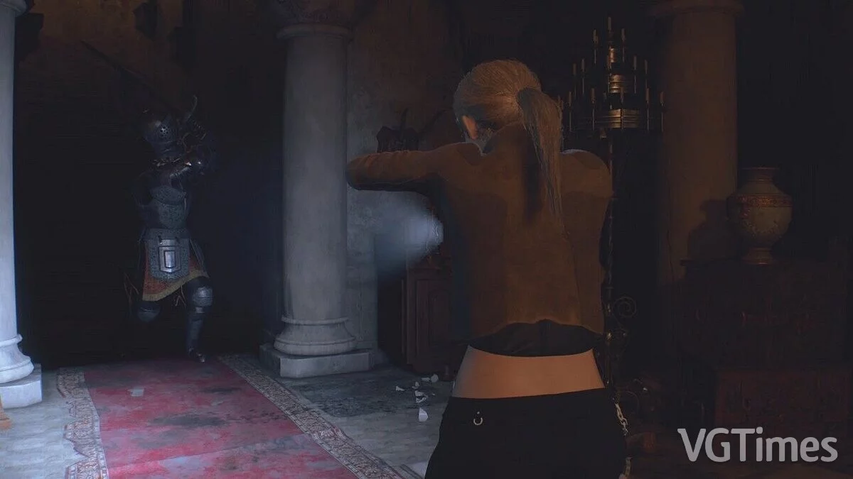 Resident Evil 4 Remake (2023) — Эшли с хвостиком как у Скарлет