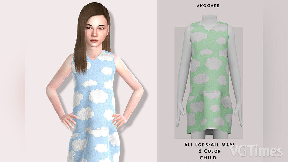 The Sims 4 — Платье Amaya для детей